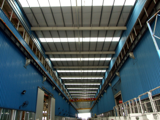 圖為佛山粵馳建工科技鋼結(jié)構(gòu)工程